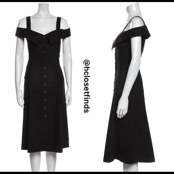 NWT A.L.C. Square Neck Line Midi Dress - Picture 1 of 11